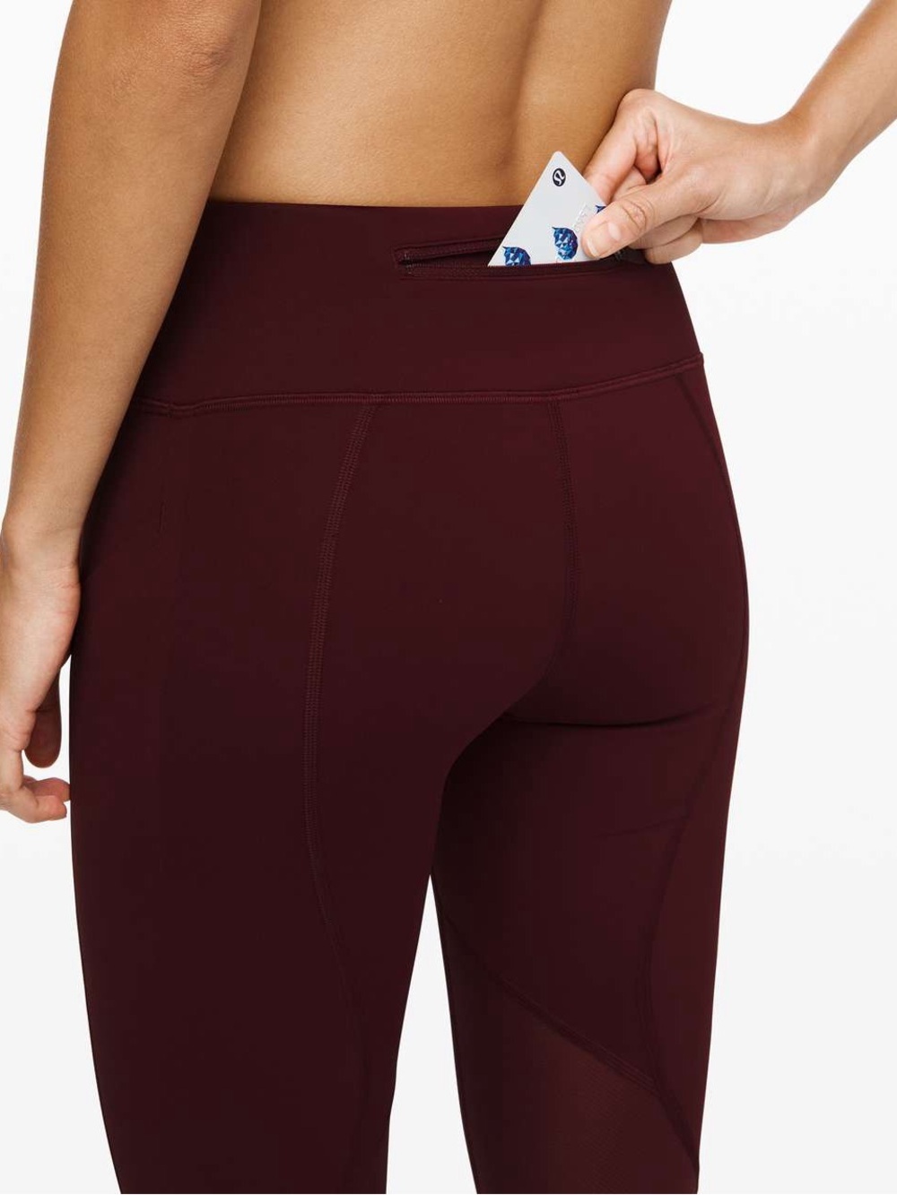 NWT Lululemon Pace Rival Crop 22” Garnet Size 6 - Picture 8 of 12